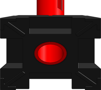 Fod til afspærringscylinder
